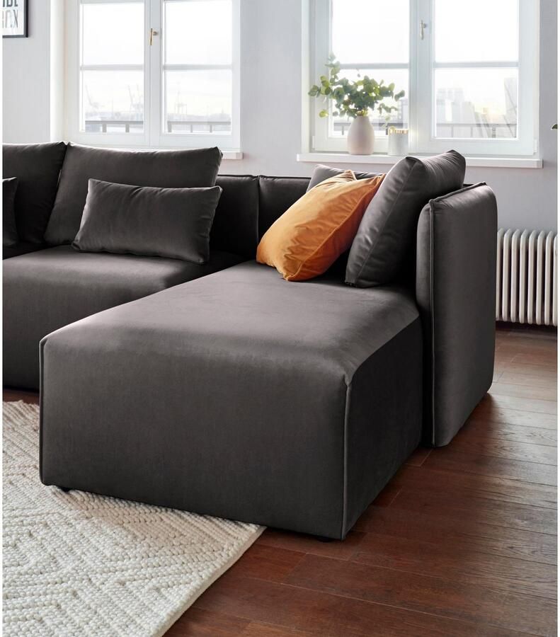 Andas Ottomane Nöre Modulair om samen te stellen in vele stofkwaliteiten en kleuren