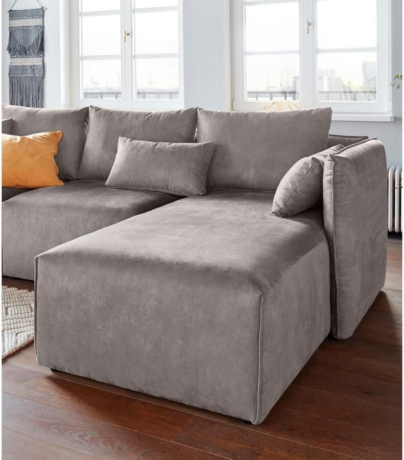 Andas Ottomane Nöre Modulair om samen te stellen in vele stofkwaliteiten en kleuren