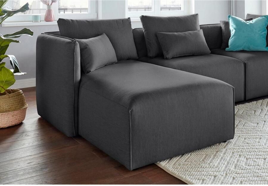 Andas Ottomane Nöre Modulair om samen te stellen in vele stofkwaliteiten en kleuren - Foto 2