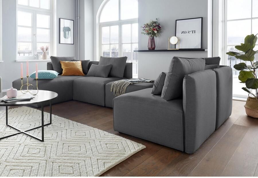 Andas Ottomane Nöre Modulair om samen te stellen in vele stofkwaliteiten en kleuren - Foto 3