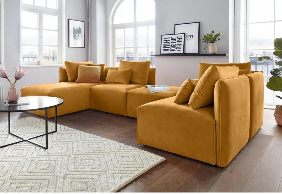 Andas Ottomane Nöre Modulair om samen te stellen in vele stofkwaliteiten en kleuren - Foto 3