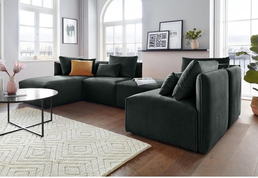 Andas Ottomane Nöre Modulair om samen te stellen in vele stofkwaliteiten en kleuren - Foto 3