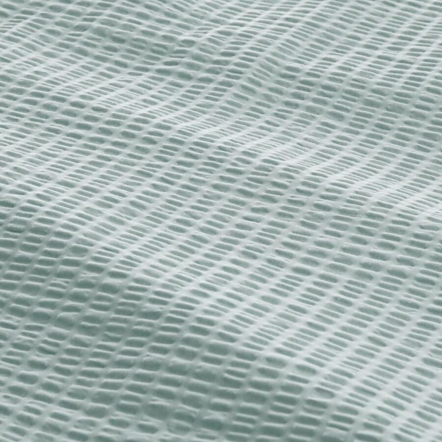 Andas Overtrekset Sari2 in mt. 135x200 of 155x220 cm van katoen uni dekbedovertrek in seersucker kwaliteit ideaal voor zomer (2-delig) - Foto 2