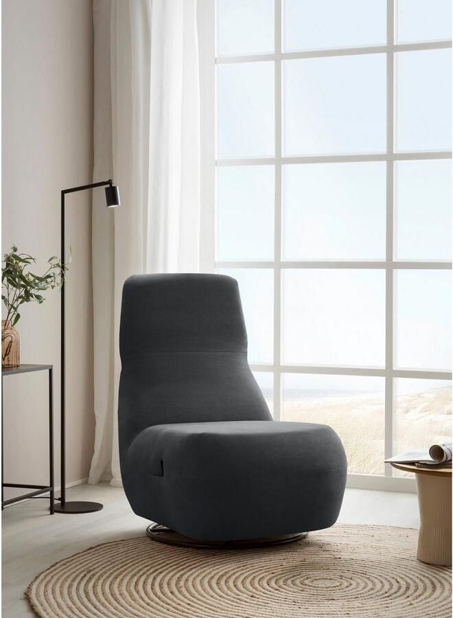 Andas Relaxfauteuil Emberson stoel rugleuning opklapbaar draaistoel Verstelbare rugleuning draaifunctie naar keuze ook Swivel (wip) functie - Foto 6