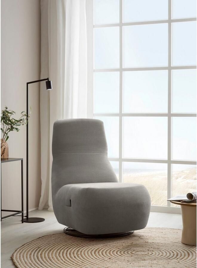 Andas Relaxfauteuil Emberson stoel rugleuning opklapbaar draaistoel Verstelbare rugleuning draaifunctie naar keuze ook Swivel (wip) functie - Foto 7