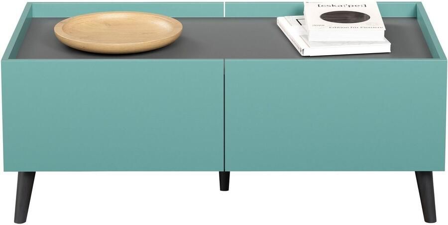 Andas Salontafel Mikkeline Woonkamertafel met ingebouwde bovenplaat met 4 lades (1 stuk) - Foto 14