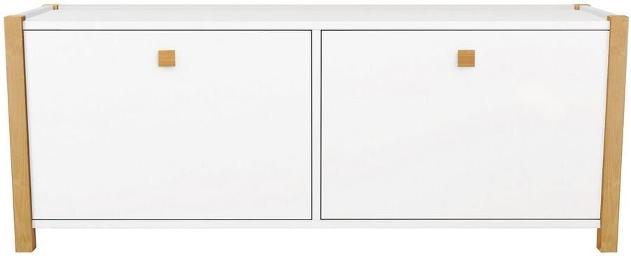 Andas Schoenenbank in scandinavisch design houtfineer van eiken - Foto 7