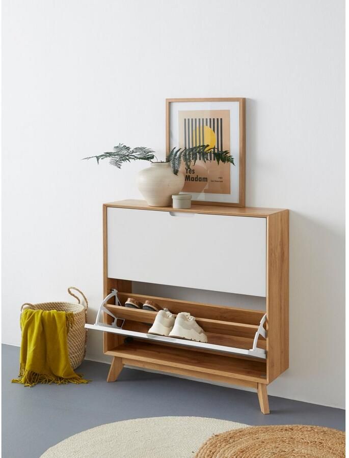 Andas Schoenenkast Pandrup met 2 kleppen ca. 8 paar schoenen per klep hoogte 90 cm - Foto 5