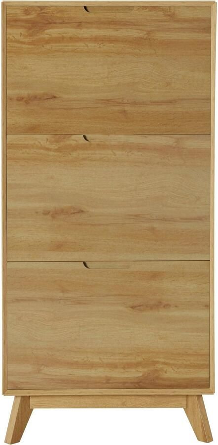 Andas Schoenenkast Pandrup met 3 kleppen ca. 5 paar schoenen per klep hoogte 125 cm - Foto 7