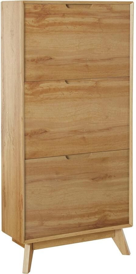 Andas Schoenenkast Pandrup met 3 kleppen ca. 5 paar schoenen per klep hoogte 125 cm - Foto 6