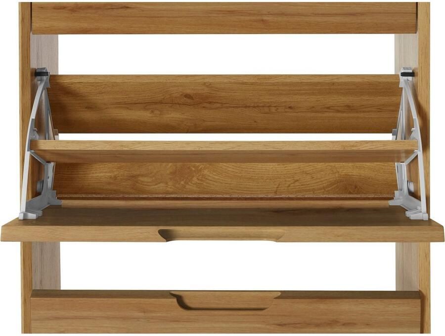 Andas Schoenenkast Pandrup met 3 kleppen ca. 5 paar schoenen per klep hoogte 125 cm - Foto 3