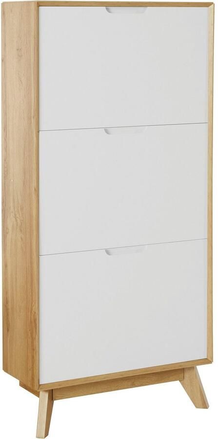 Andas Schoenenkast Pandrup met 3 kleppen ca. 5 paar schoenen per klep hoogte 125 cm - Foto 7