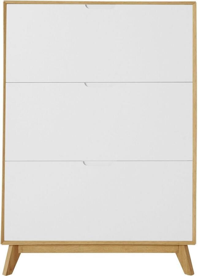 Andas Schoenenkast Pandrup met 3 kleppen ca. 8 paar schoenen per klep hoogte 125 cm - Foto 4