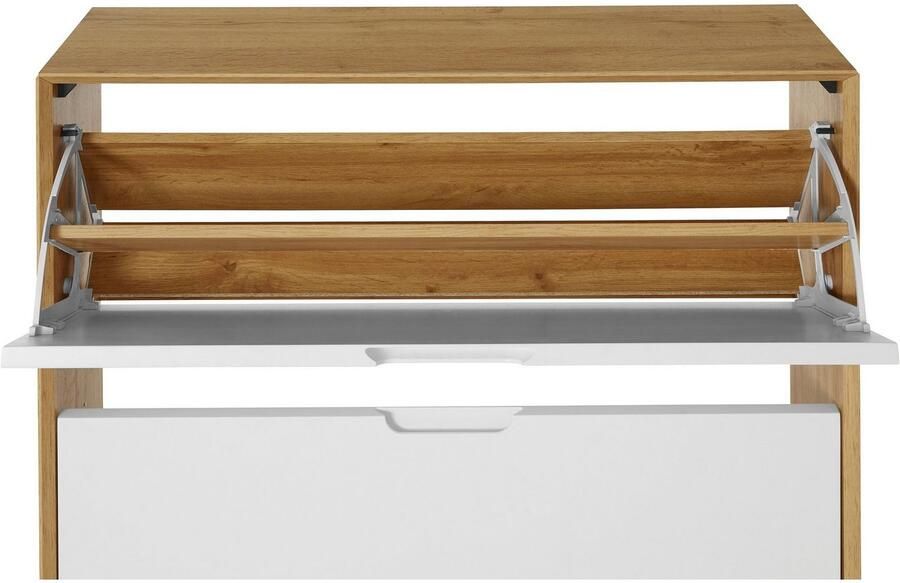 Andas Schoenenkast Pandrup met 3 kleppen ca. 8 paar schoenen per klep hoogte 125 cm - Foto 7