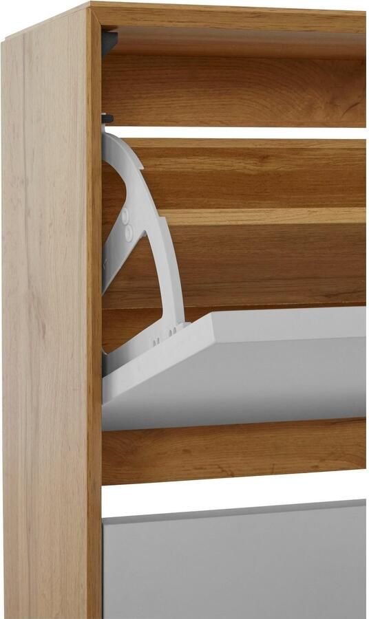 Andas Schoenenkast Pandrup met 3 kleppen ca. 8 paar schoenen per klep hoogte 125 cm - Foto 8