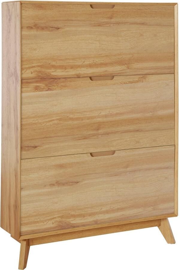 Andas Schoenenkast Pandrup met 3 kleppen ca. 8 paar schoenen per klep hoogte 125 cm - Foto 5