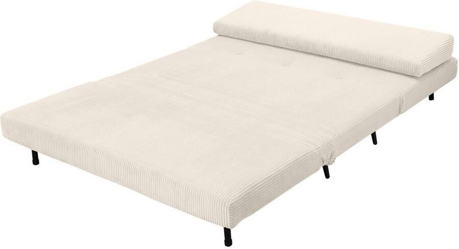 Andas Slaapbank LINNEA Daybed met opklapbaar ligoppervlak in geweven stof velours corduroy - Foto 7