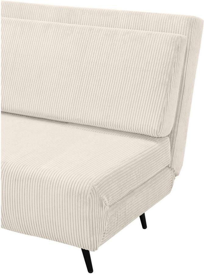 Andas Slaapbank LINNEA Daybed met opklapbaar ligoppervlak in geweven stof velours corduroy - Foto 2