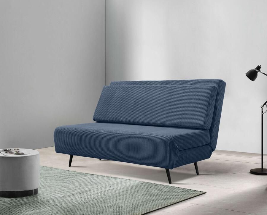 Andas Slaapbank LINNEA Daybed met opklapbaar ligoppervlak in geweven stof velours corduroy - Foto 10