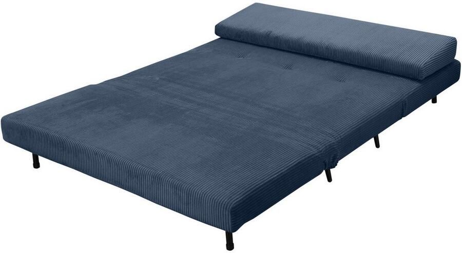 Andas Slaapbank LINNEA Daybed met opklapbaar ligoppervlak in geweven stof velours corduroy - Foto 7