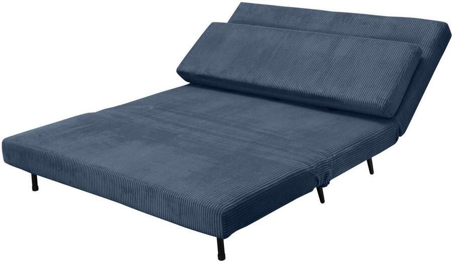 Andas Slaapbank LINNEA Daybed met opklapbaar ligoppervlak in geweven stof velours corduroy - Foto 5