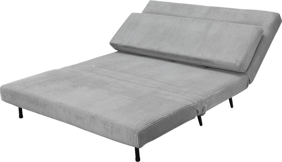 Andas Slaapbank LINNEA Daybed met opklapbaar ligoppervlak in geweven stof velours corduroy - Foto 6
