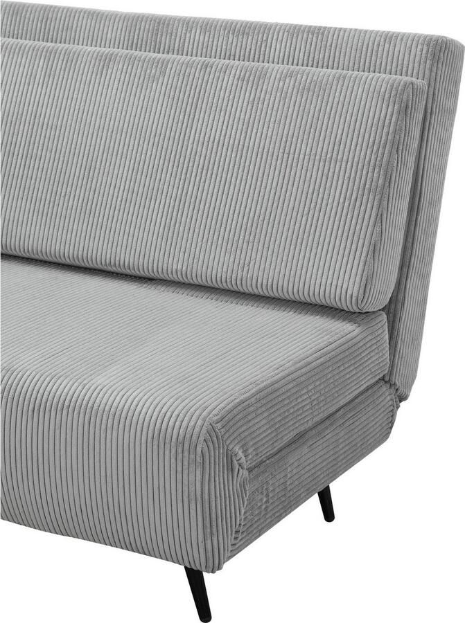 Andas Slaapbank LINNEA Daybed met opklapbaar ligoppervlak in geweven stof velours corduroy - Foto 3