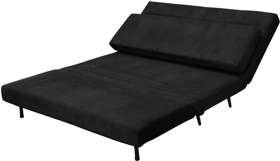 Andas Slaapbank LINNEA Daybed met opklapbaar ligoppervlak in geweven stof velours corduroy - Foto 5