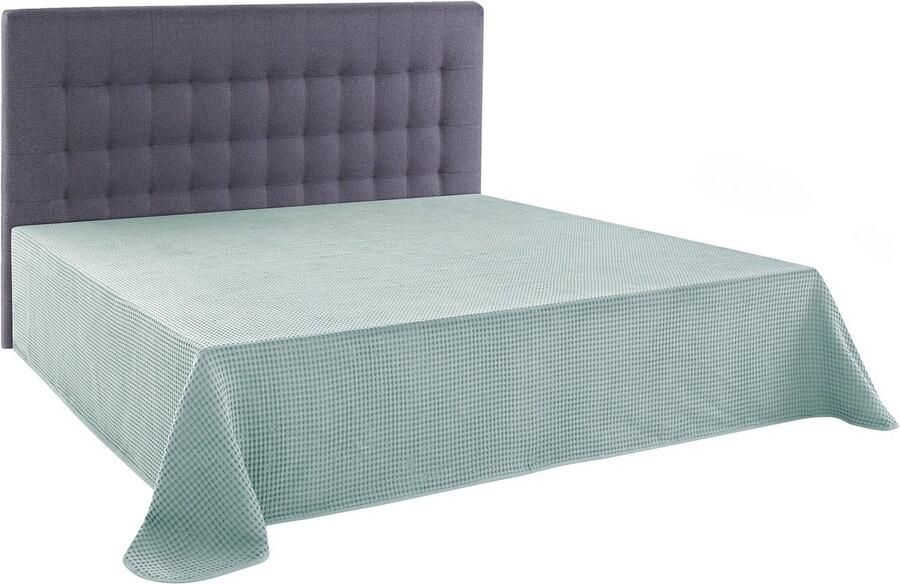 Andas Sprei Greta in wafelpiqué-look vele kleuren beschikbaar deken vanaf 150x250 cm - Foto 2