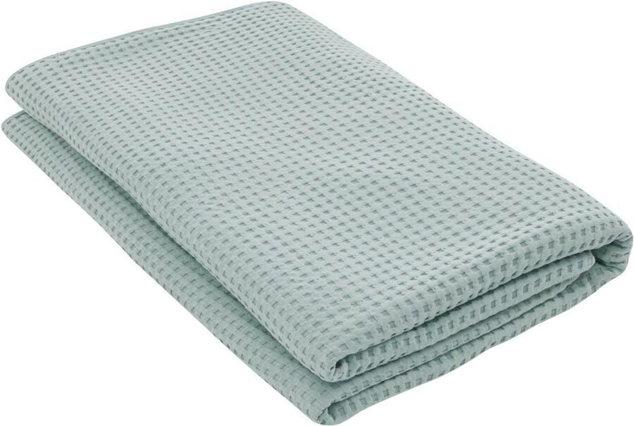 Andas Sprei Greta in wafelpiqué-look vele kleuren beschikbaar deken vanaf 150x250 cm