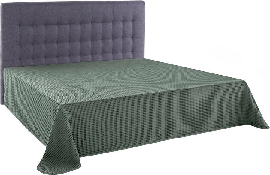 Andas Sprei Greta in wafelpiqué-look vele kleuren beschikbaar deken vanaf 150x250 cm - Foto 2