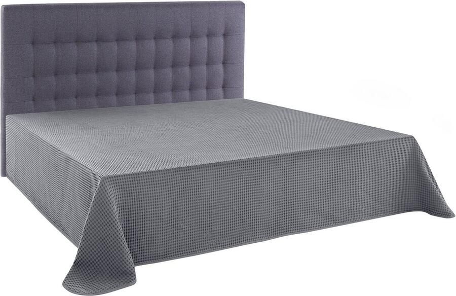 Andas Sprei Greta in wafelpiqué-look vele kleuren beschikbaar deken vanaf 150x250 cm - Foto 2