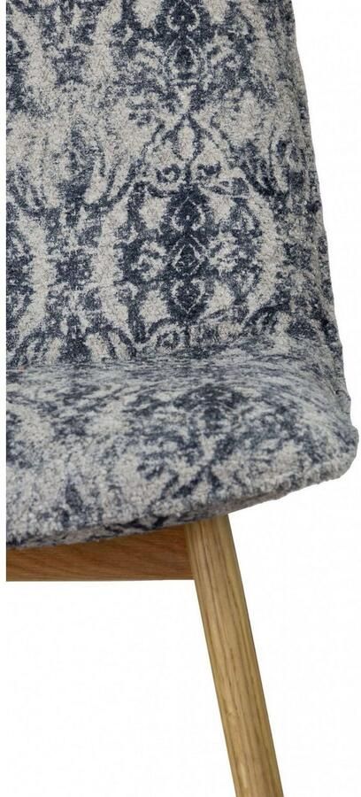 Andas Stoel met 4 poten Ramon met massief houten poten (set 2 stuks) - Foto 4