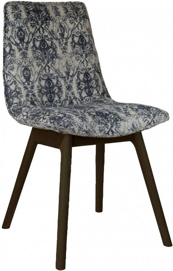 Andas Stoel met 4 poten Ramon met massief houten poten (set 2 stuks)