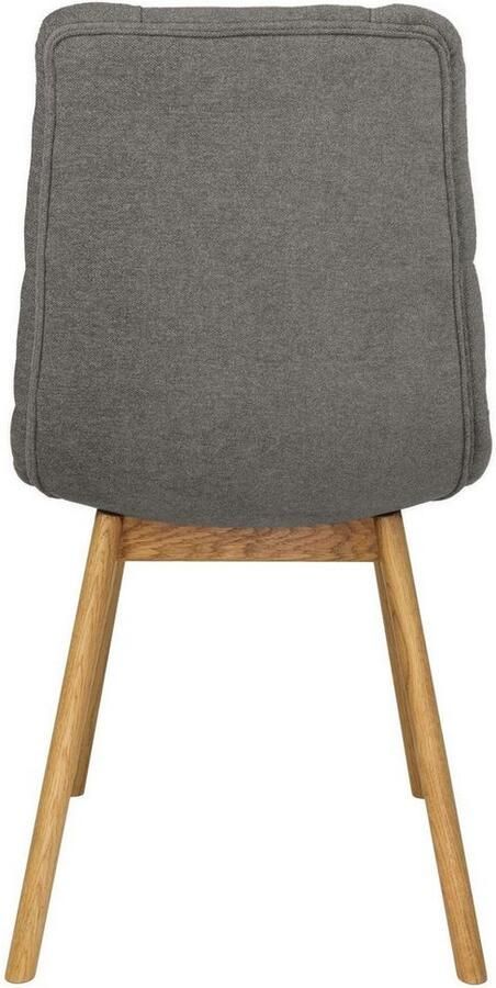 Andas Stoel met 4 poten Ramon met massief houten poten verschillende stoffen en kleuren (set 2 stuks) - Foto 5