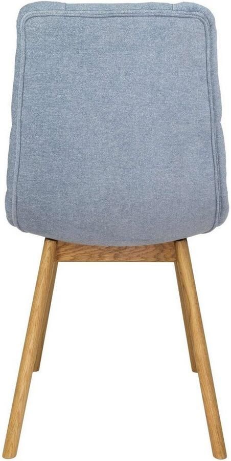 Andas Stoel met 4 poten Ramon met massief houten poten verschillende stoffen en kleuren (set 2 stuks) - Foto 5