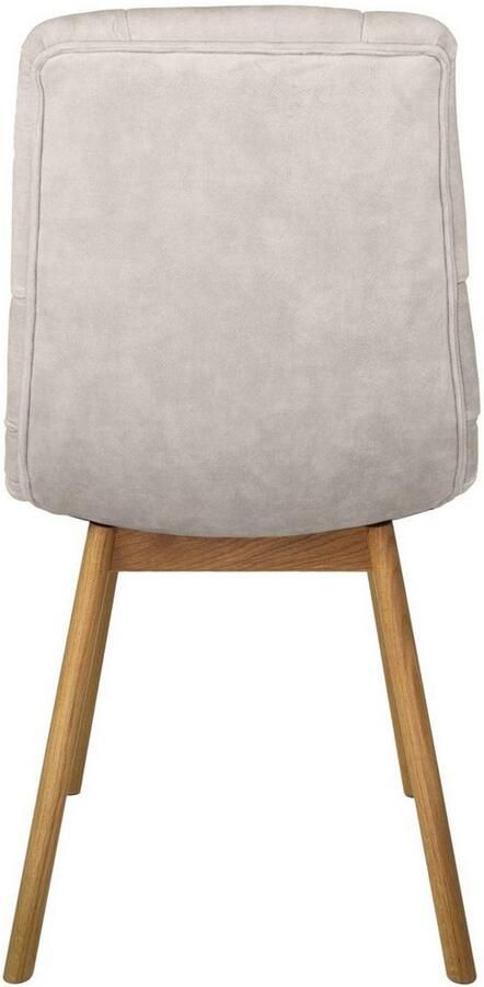 Andas Stoel met 4 poten Ramon met massief houten poten verschillende stoffen en kleuren (set 2 stuks) - Foto 5