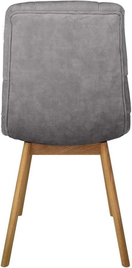 Andas Stoel met 4 poten Ramon met massief houten poten verschillende stoffen en kleuren (set 2 stuks) - Foto 5