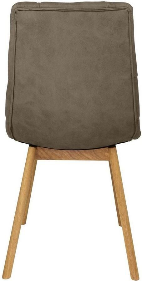 Andas Stoel met 4 poten Ramon met massief houten poten verschillende stoffen en kleuren (set 2 stuks) - Foto 4