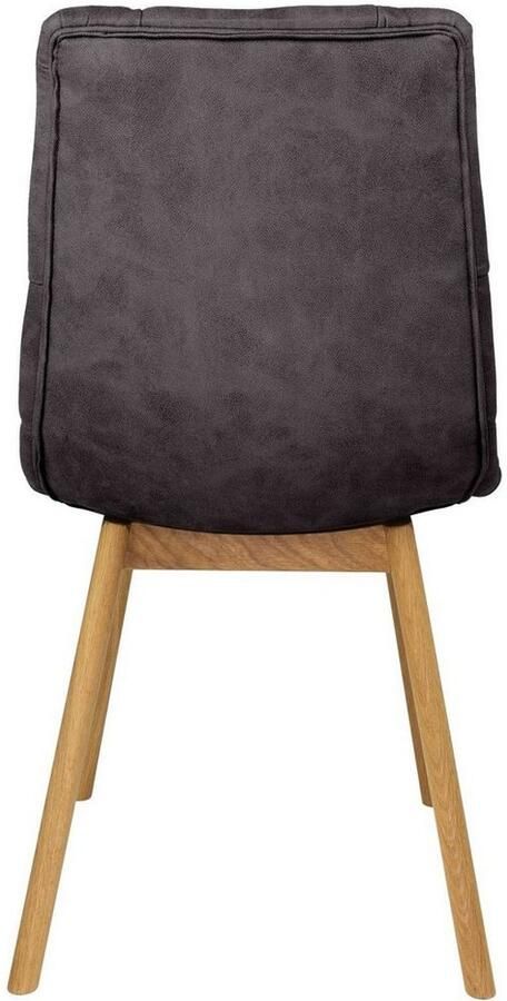 Andas Stoel met 4 poten Ramon met massief houten poten verschillende stoffen en kleuren (set 2 stuks) - Foto 4