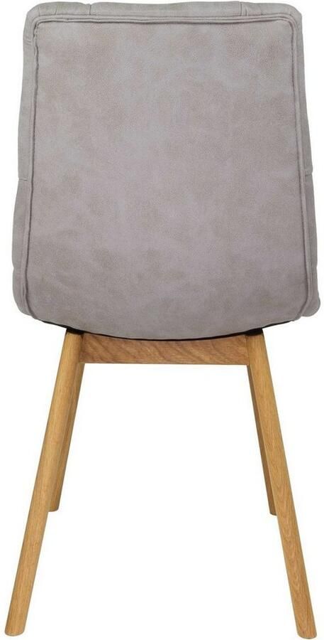 Andas Stoel met 4 poten Ramon met massief houten poten verschillende stoffen en kleuren (set 2 stuks) - Foto 4