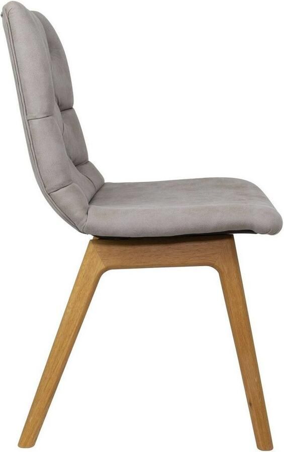 Andas Stoel met 4 poten Ramon met massief houten poten verschillende stoffen en kleuren (set 2 stuks)