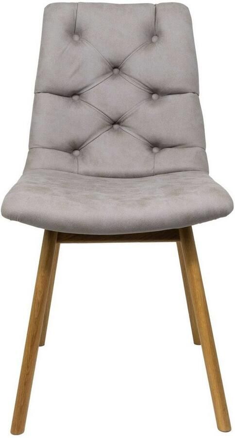 Andas Stoel met 4 poten Ramon met massief houten poten verschillende stoffen en kleuren (set 2 stuks) - Foto 3