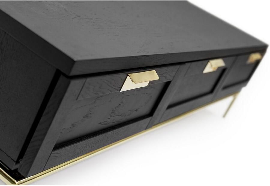 Andas Tv-meubel Commode houtfineer van notenhout Scandinavisch ontwerp - Foto 2