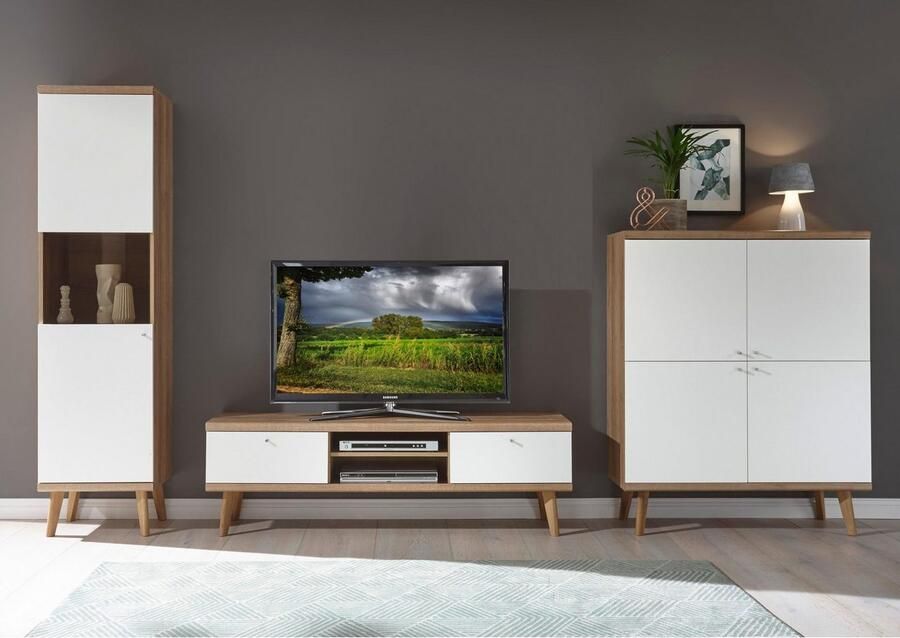 Andas Vitrinekast MERLE Scandi Design hoogte 197 cm - Foto 2