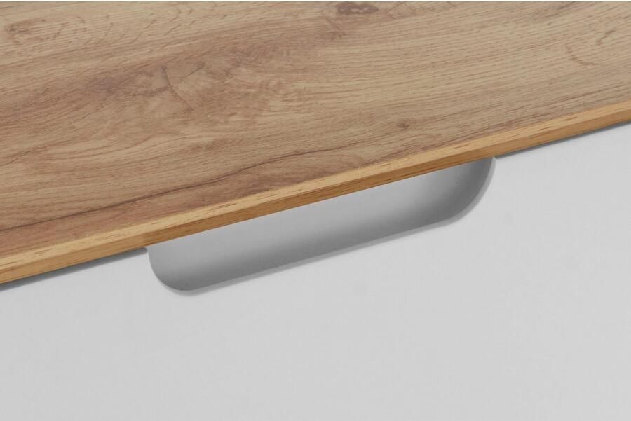 Andas Tv-meubel Pandrup Commode met 3 inlegplanken en kabeldoorvoer B:135 cm - Foto 4