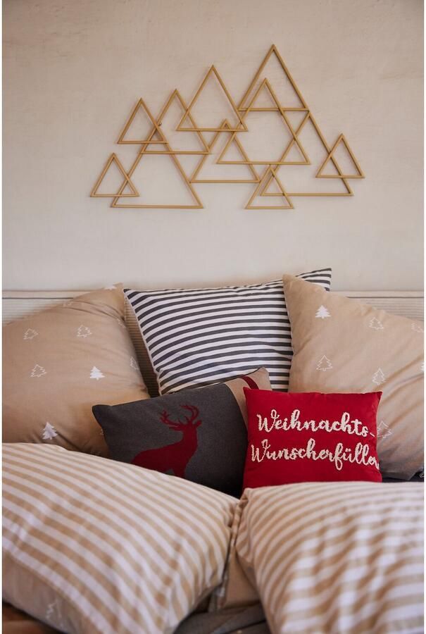 Andas Tweezijdig te gebruiken overtrekset Julie Dekbedovertrek met dennenbomen katoen winter vanaf 135x200 (2-delig) - Foto 11