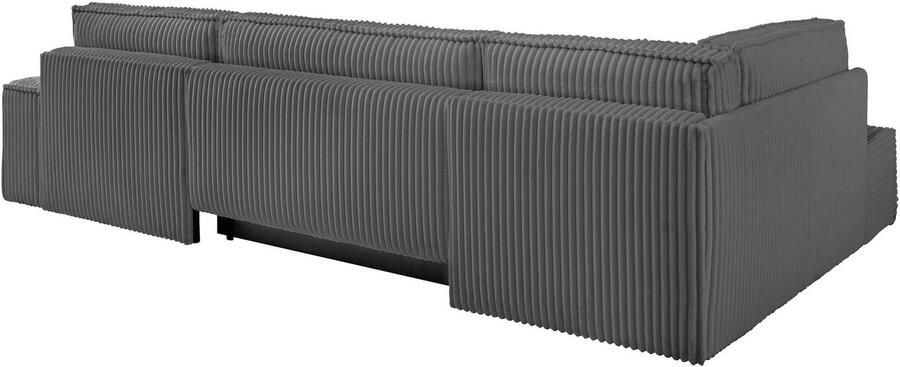 Andas Zithoek FINNLEY U-model XXL 329 cm bedbank slaapfunctie m. bedkist - Foto 13