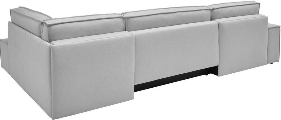 OTTO Zithoek FINNLEY U-Vorm XXL 329 cm Slaapbank Slaapfunctie m. Bedlade beschikbaar in de stofkwaliteiten bouclé structuur fijn en mega cord - Foto 9