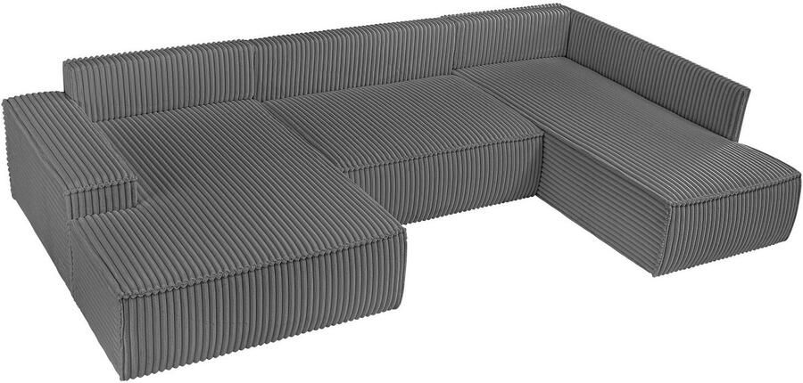 Andas Zithoek FINNLEY U-model XXL 329 cm bedbank slaapfunctie m. bedkist - Foto 14
